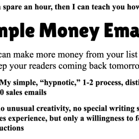 John Bejakovic - Simple Money Email