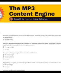 Erica Schneider - The MP3 Content Engine