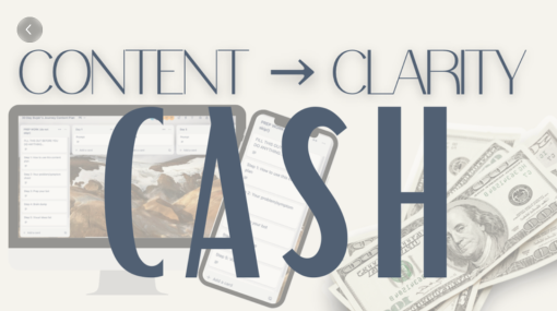 Morgan Alexis - Content Clarity Cash 30 Day Content Plan