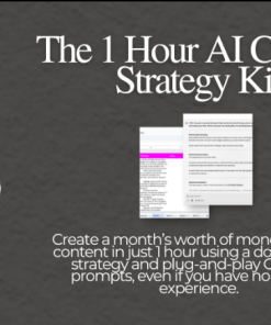Monika Wolnicka - The 1 Hour AI Content Strategy Kit